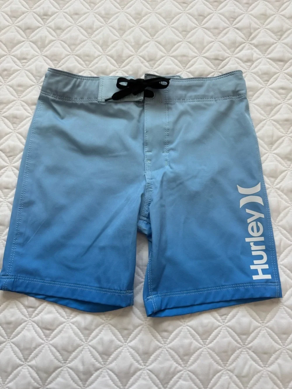 Hurley Blue Ice Ombre Kids Swim Trunks Board Shorts Size 5